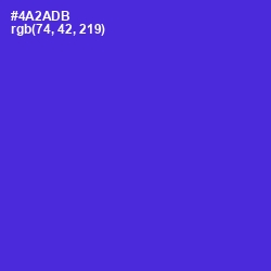 #4A2ADB - Purple Heart Color Image