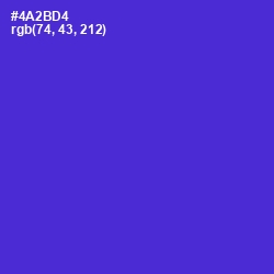 #4A2BD4 - Purple Heart Color Image