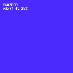 #4A2BFD - Purple Heart Color Image