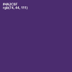 #4A2C6F - Honey Flower Color Image