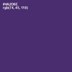 #4A2D6E - Honey Flower Color Image