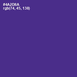 #4A2D8A - Daisy Bush Color Image