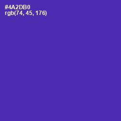 #4A2DB0 - Daisy Bush Color Image