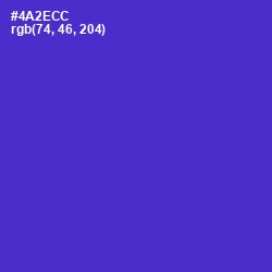 #4A2ECC - Purple Heart Color Image