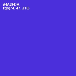 #4A2FDA - Purple Heart Color Image