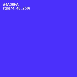 #4A30FA - Purple Heart Color Image
