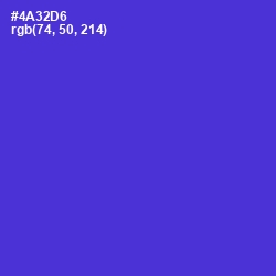 #4A32D6 - Purple Heart Color Image