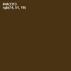 #4A3313 - Metallic Bronze Color Image