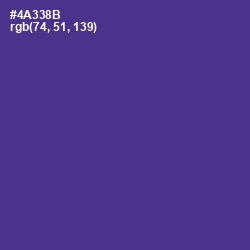 #4A338B - Gigas Color Image