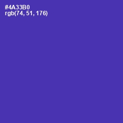 #4A33B0 - Daisy Bush Color Image
