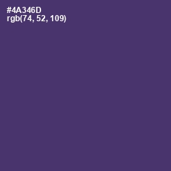#4A346D - Bossanova Color Image