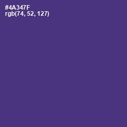 #4A347F - Honey Flower Color Image