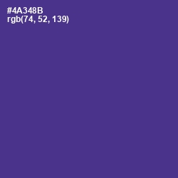 #4A348B - Gigas Color Image