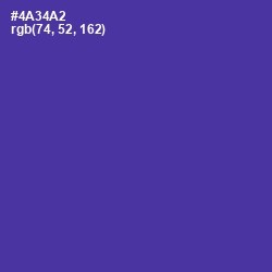 #4A34A2 - Gigas Color Image