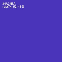 #4A34BA - Daisy Bush Color Image