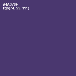 #4A376F - Bossanova Color Image
