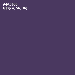 #4A3860 - Voodoo Color Image