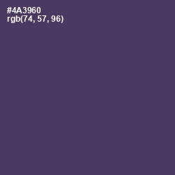 #4A3960 - Voodoo Color Image