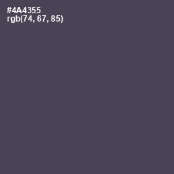 #4A4355 - Mako Color Image