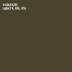 #4A442D - Kelp Color Image
