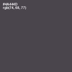 #4A444D - Gravel Color Image