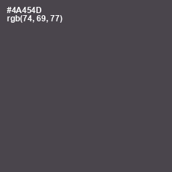 #4A454D - Gravel Color Image