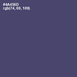 #4A456D - Mulled Wine Color Image