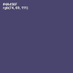 #4A456F - Mulled Wine Color Image