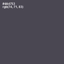 #4A4753 - Mako Color Image