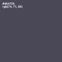 #4A4756 - Mako Color Image