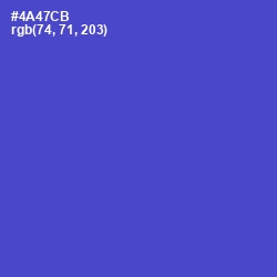 #4A47CB - Indigo Color Image