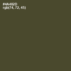 #4A482D - Kelp Color Image