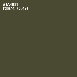 #4A4931 - Kelp Color Image