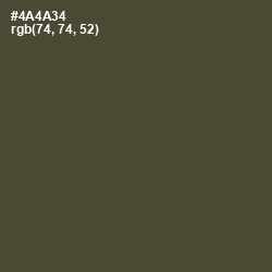 #4A4A34 - Kelp Color Image