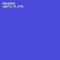 #4A4AD8 - Royal Blue Color Image