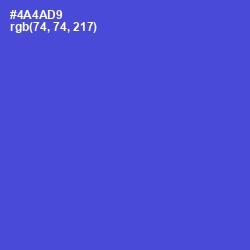 #4A4AD9 - Royal Blue Color Image