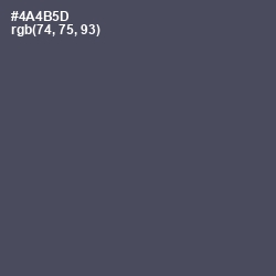 #4A4B5D - Trout Color Image