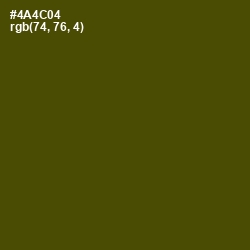 #4A4C04 - Bronze Olive Color Image