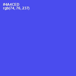 #4A4CED - Royal Blue Color Image