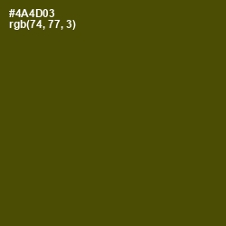 #4A4D03 - Bronze Olive Color Image