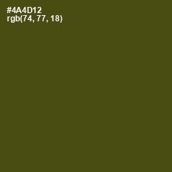 #4A4D12 - Bronze Olive Color Image