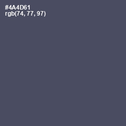 #4A4D61 - Mulled Wine Color Image