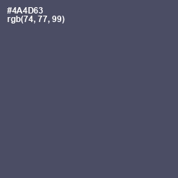 #4A4D63 - Mulled Wine Color Image