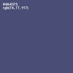#4A4D75 - East Bay Color Image