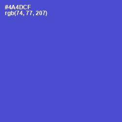 #4A4DCF - Indigo Color Image
