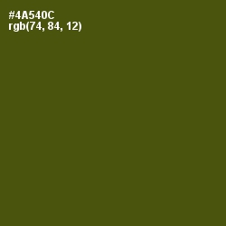#4A540C - Verdun Green Color Image
