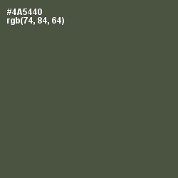 #4A5440 - Gray Asparagus Color Image