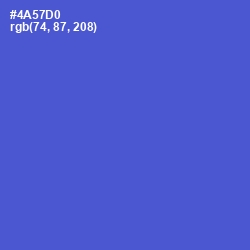 #4A57D0 - Indigo Color Image