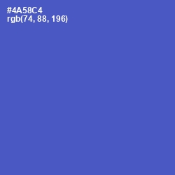 #4A58C4 - Indigo Color Image