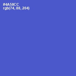 #4A58CC - Indigo Color Image